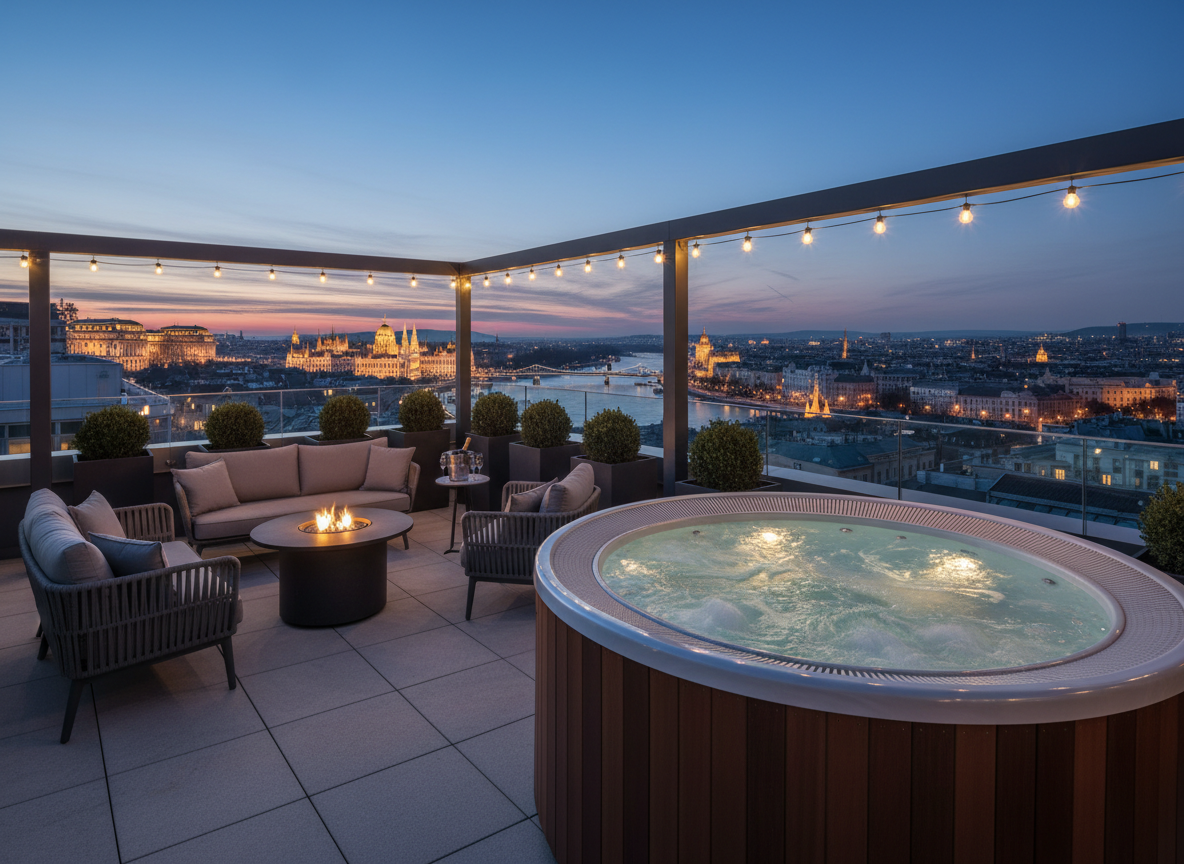 Jakuzzi terasz